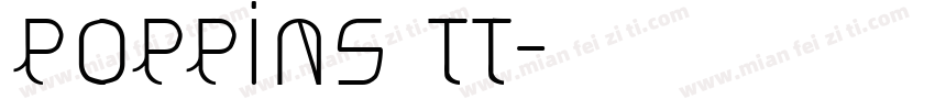 Poppins TT字体转换